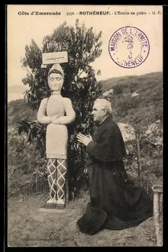 AK Rothenauf, L`Ermite en Priere