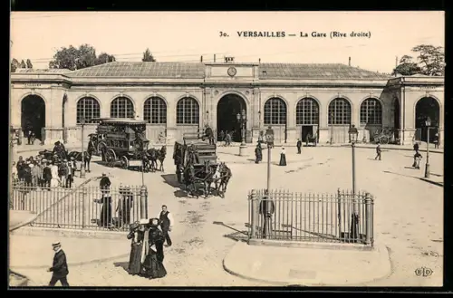 AK Versailles, La Gare, Bahnhof