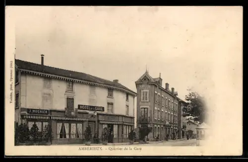 AK Ambérieux, Quartier de la Gare
