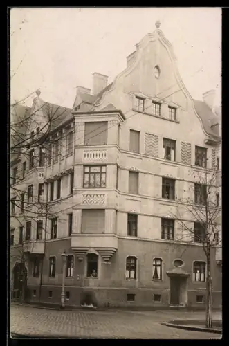 Foto-AK Augsburg, Beethovenstrasse Ecke Hermannstrasse