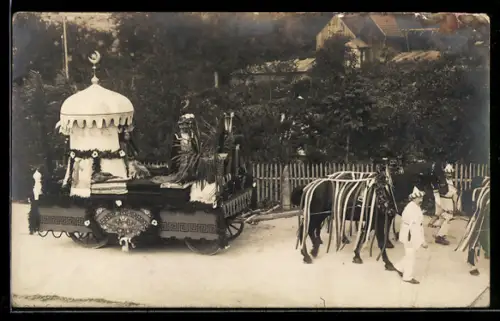 Foto-AK Calw, Festwagen der Vereinigten Deckenfabriken