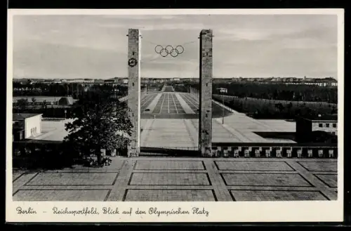 AK Berlin, Reichssportfeld, Blick auf den Olympischen Platz