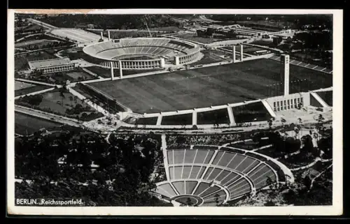 AK Berlin, Reichssportfeld, Gesamtansicht, Olympia