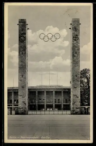 AK Berlin, Reichssportfeld, Ost-Tor