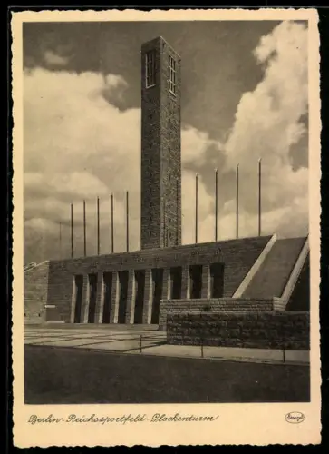 AK Berlin, Reichssportfeld, Glockenturm