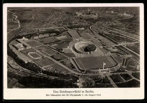 AK Berlin, Das Reichssportfeld, Schauplatz der Olympiade 1936
