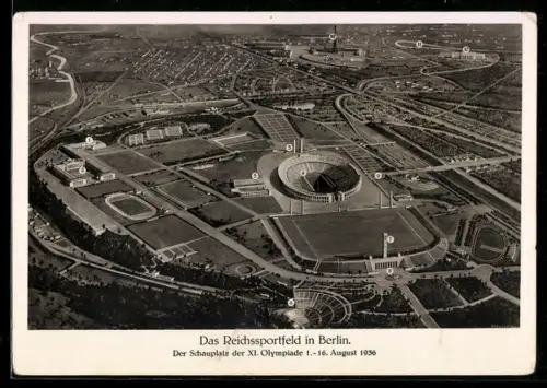 AK Berlin, Das Reichssportfeld, Schauplatz der Olympiade 1936