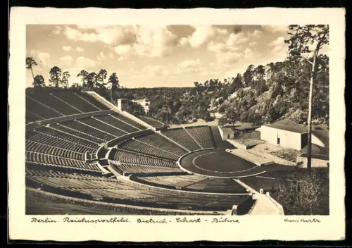Foto-AK Berlin, Reichssportfeld, Dietrich-Eckhardt-Bühne