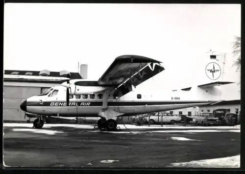 Fotografie Flughafen Hamburg, Flugzeug de Havilland Canada DHC-6 Twin Otter General Air D-IDHC