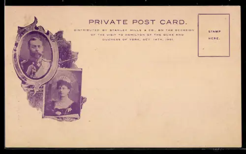 AK König George V. von England und Gemahlin Mary