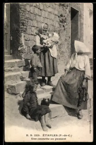 AK Étaples /P.-de-C., Une causette en passant