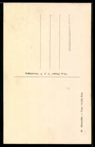 AK Marseille, Une vieille Rue