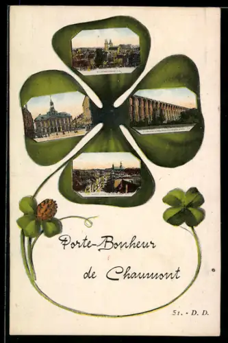 AK Chaumont, L`Hôtel de Ville, Le Viaduc, trèfle