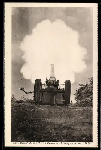 AK Camp-de-Mailly, Canon en action