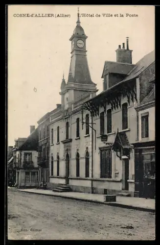 AK Cosne-d`Allier, L`Hôtel de Ville et la Poste