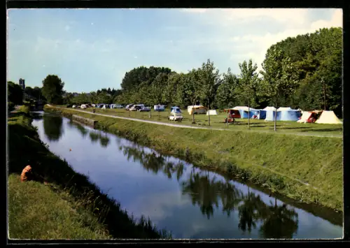 AK Clamecy /Niévre, Le Terrain de Camping