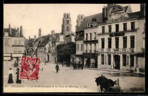 AK Orléans, Le Crédit Lyonnais et la Place du Martroy