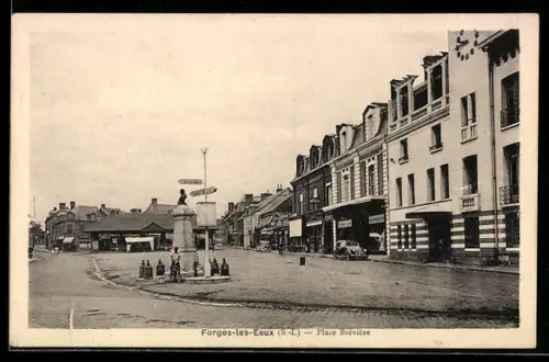 AK Forges-les-Eaux /S.-I., Place Brévière
