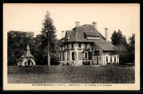 AK Lamotte-Beuvron /L.-et-C., Bouchetaut, Le Château et la Chapelle