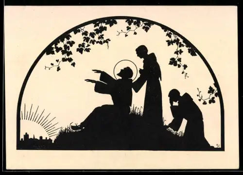 AK Engel weiht Stadt als Scherenschnitt