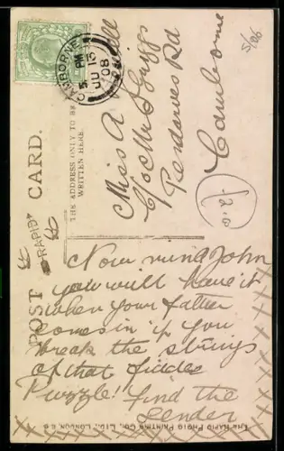 AK In for a Scrape, Kleiner Geiger mit grosser Geige