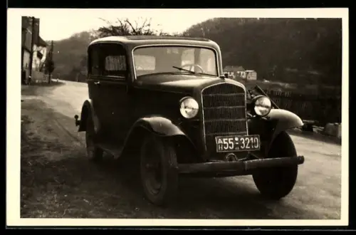 Foto-AK Weilmünster, Auto Opel, PKW von Dr. Zipp
