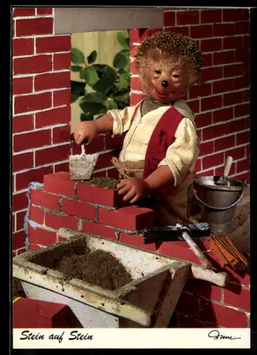 AK Mecki, Stein auf Stein!, Mecki mauert Wand
