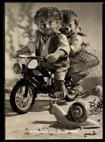 AK Mecki-Paar fährt Fahrrad