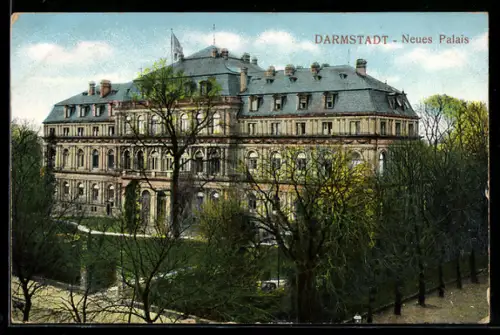 AK Darmstadt, Neues Palais