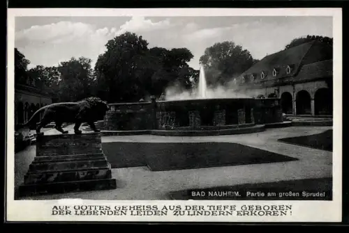 AK Bad Nauheim, Partie am grossen Sprudel