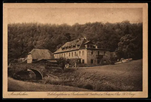 AK Mariabuchen b. Lohr, Erholungsheim zu Buchenmühle, Gasthaus, Bes. H. Brey