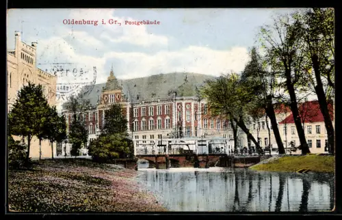 AK Oldenburg i. Gr., Postgebäude