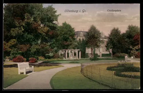 AK Oldenburg i. Gr., Cäcilienplatz