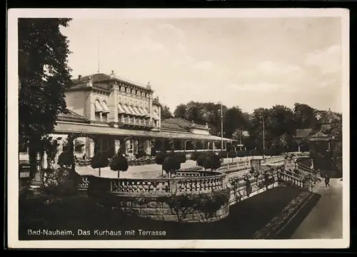 AK Bad-Nauheim, Das Kurhaus mit Terrasse