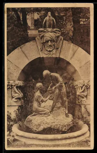 AK Leipzig, Märchenbrunnen am Thomasring