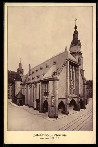 AK Chemnitz, Jakobikirche, erneuert 1911/12