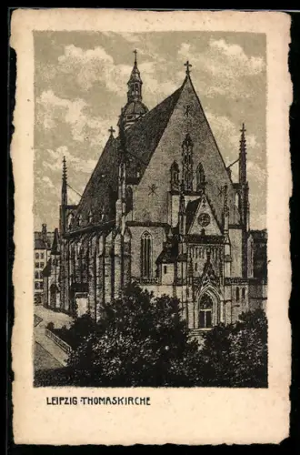 Künstler-AK Leipzig, Thomaskirche