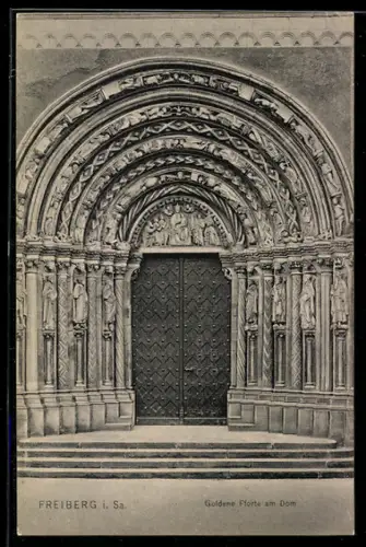 AK Freiberg i. Sa., Goldene Pforte am Dom