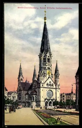 AK Berlin-Charlottenburg, Kaiser Wilhelm Gedächtniskirche