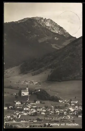 AK Ruhpolding, Ortsansicht mit Hochfelln