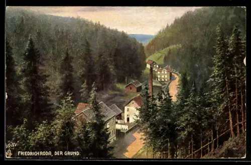 Künstler-AK Raphael Tuck & Sons Nr. 649 B: Friedrichroda, Der Grund