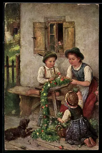 Künstler-AK Raphael Tuck & Sons Nr. 508: Vor dem hohen Feste