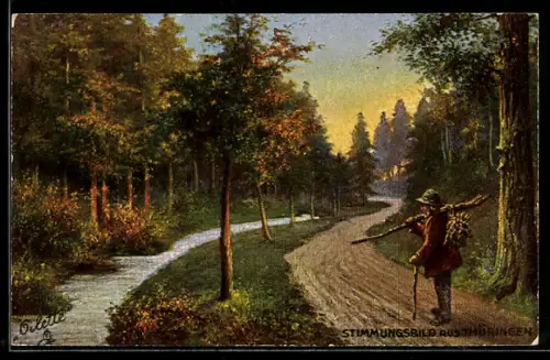 Künstler-AK Raphael Tuck & Sons Nr. 190 B: Friedrichroda, Partie aus dem Ungeheuren Grund