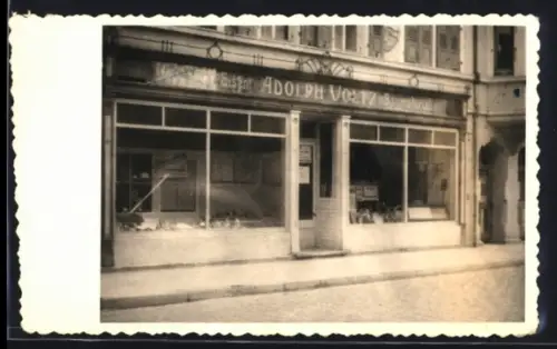 Foto-AK Kandel /Pfalz, Eisen- und Baumaterialien-Geschäft von Adolph Volz