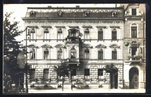 Foto-AK Bamberg, Partie am Bürgerhaus