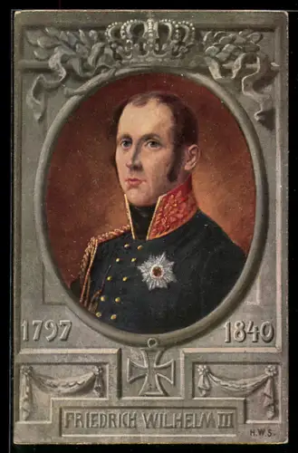 AK König Friedrich Wilhelm III. von Preussen