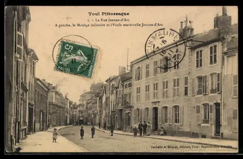 AK Toul, La Rue Jeanne-d`Arc
