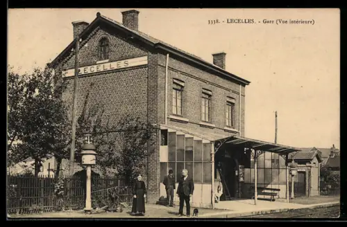 AK Lecelles, Gare, Vue intérieure