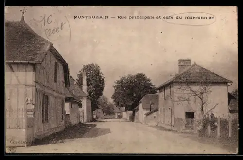 AK Montsuzain, Rue principale et café du marronnier