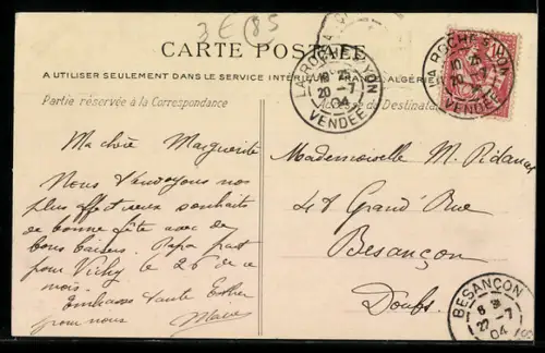 AK La Roche-sur-Yon, La Rue de Bordeaux